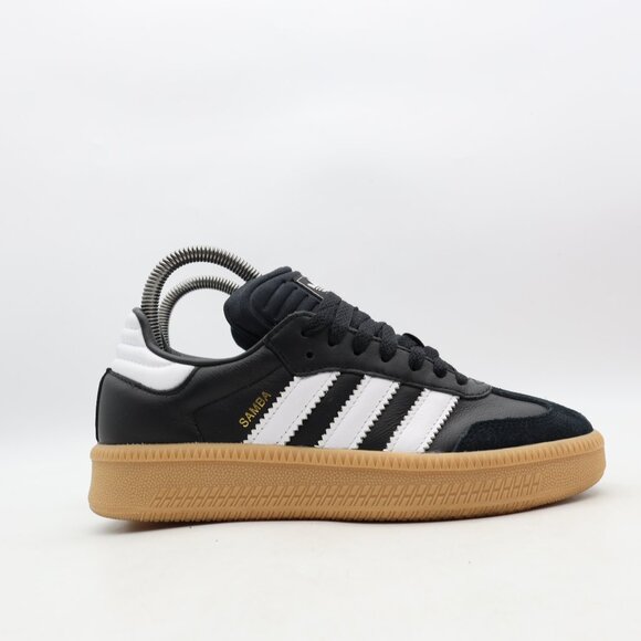Adidas Samba XLG J Youth 4.5 Women's 5.5 Athletic Sneakers Leather Black White - Picture 1 of 9
